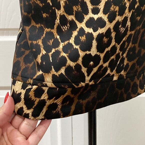 Bar III Leopard Ombre Bodycon Shift Dress - Picture 8 of 12